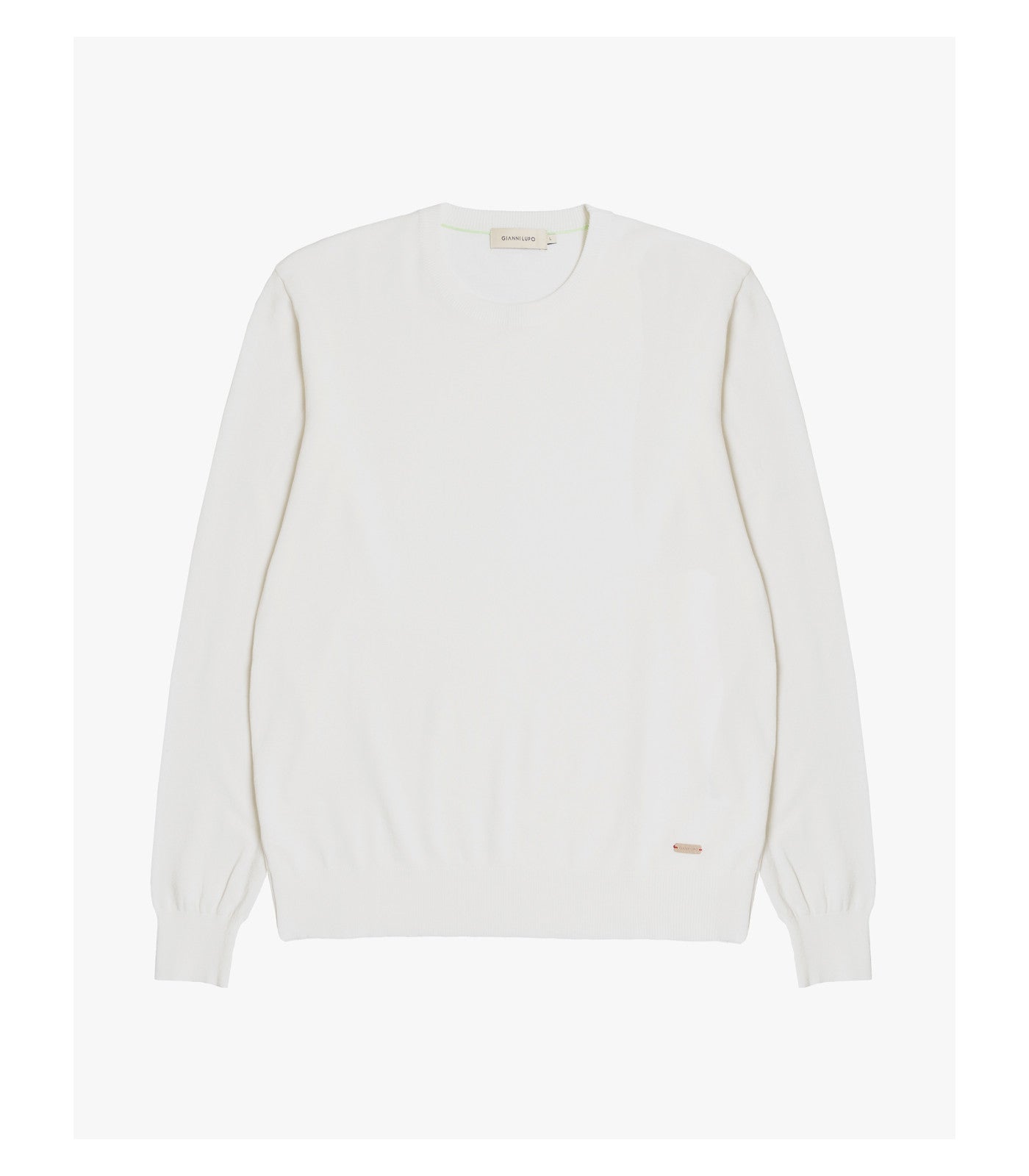 Camiseta de punto manga larga Gianni blanca