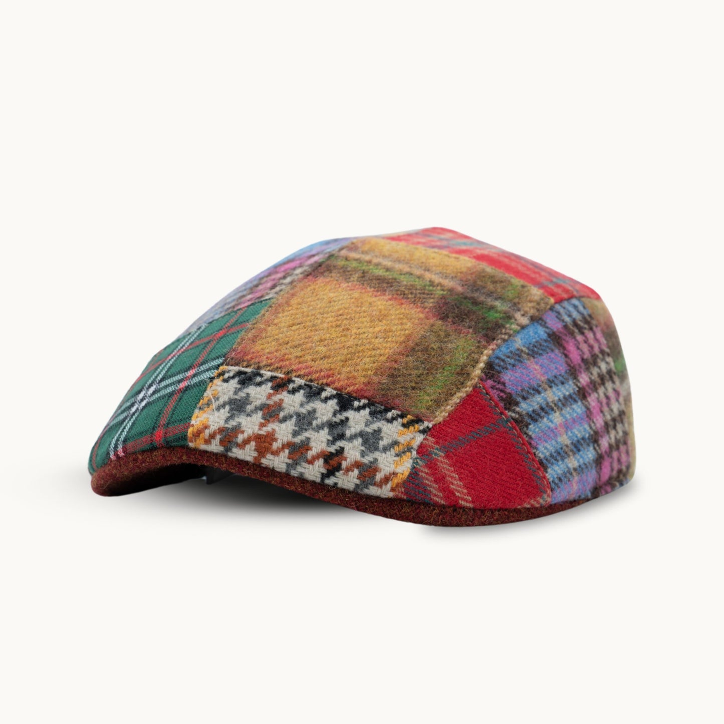 Boina multicolor lana pathwork