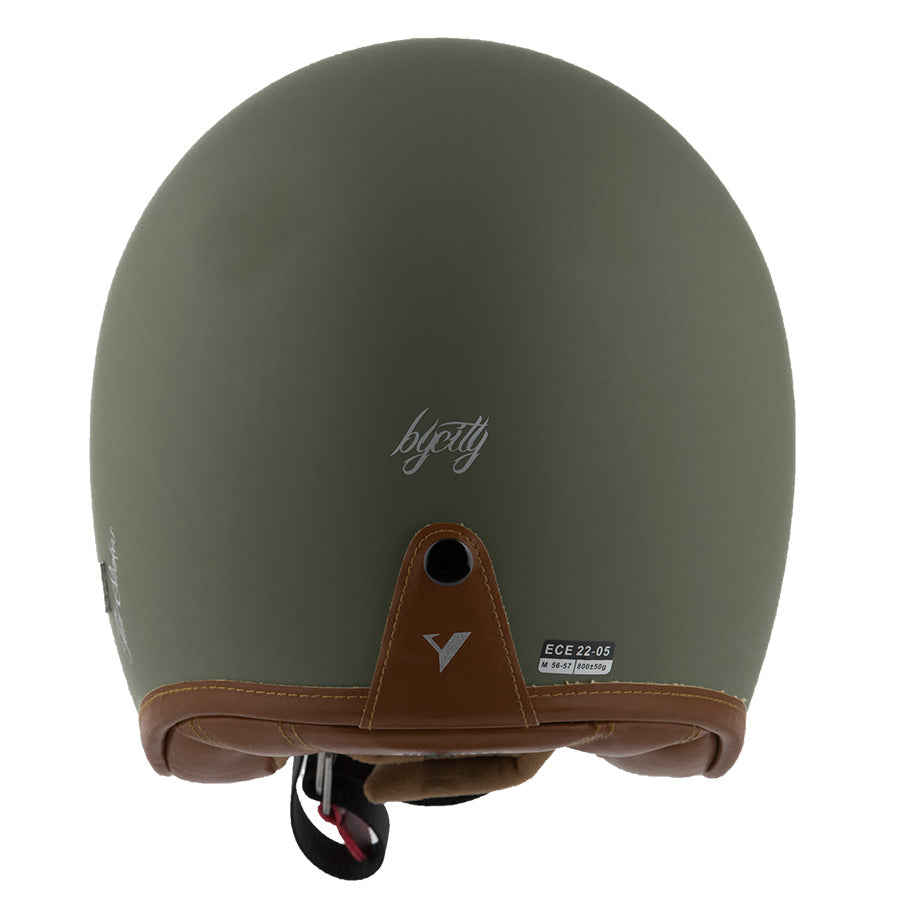 Casco Two Strokes Matt Green By city Made in Spain - INDOMITO108