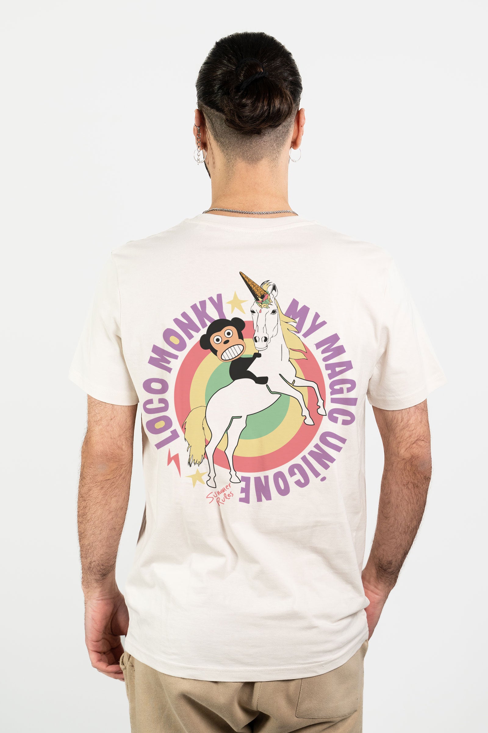 Camiseta NUM unicornio Loco Monky - INDOMITO108